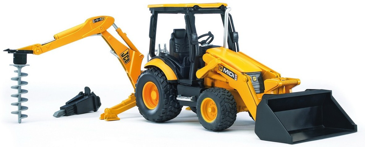 Дорожный погрузчик с экскаватором Bruder JCB MIDI CX М1:16 (02427) - фото 5 - id-p442193708