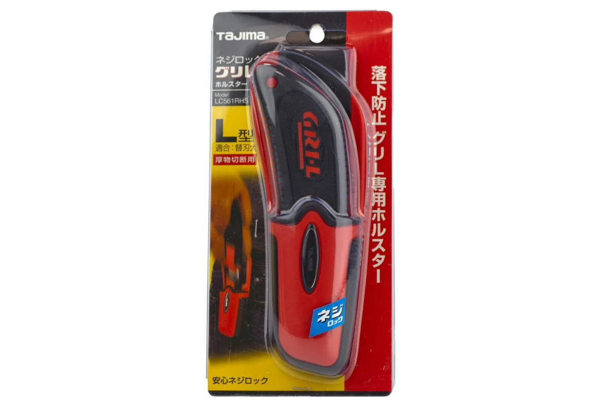 Ніж будівельний сегментний TAJIMA LC561RHSBL із кобурою 18 мм автоматичний фіксатор GRI 561