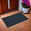 Килим придверний ворсистий 45х75 см чорний, фото 2