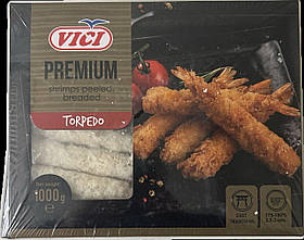 Креветки очищені в паніровці заморожені TORPEDO 1 кг
