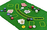 Набір для покеру в металевій коробці на 200 фішок з номіналом. Гра в покер., фото 5