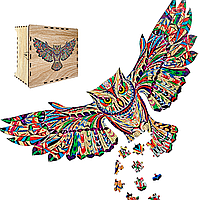 Пазл А3 Сова 155 элементов из натурального дерева в подарочной коробке