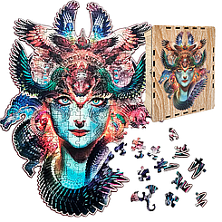 Дерев'яний пазл А3 Dharma Dragon 215 фігурних елементів 43х32.3 см у подарунковій коробці