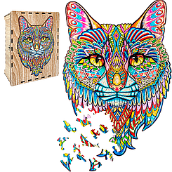 Пазл А3 Кіт 190 елемента 450х310 мм з натурального дерева.