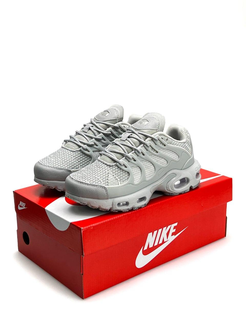 Жіночі кросівки Nike Air Max Terrascape Plus Gray Сірі Взуття Найк Аір Макс Плюс сітка шкіра демісезон