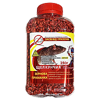 Щелкунчик Зернова принада у ПЕТ-пляшці Родентицид від гризунів 250г сир, червоний, Агро Протекш