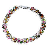 Браслет. Натуральний турмалін. Срібло 925., фото 2