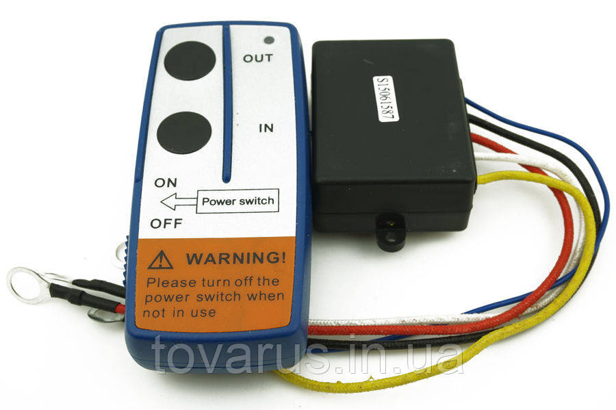 Дистанційний пульт для лебідки бездротовий 12V, фото 1