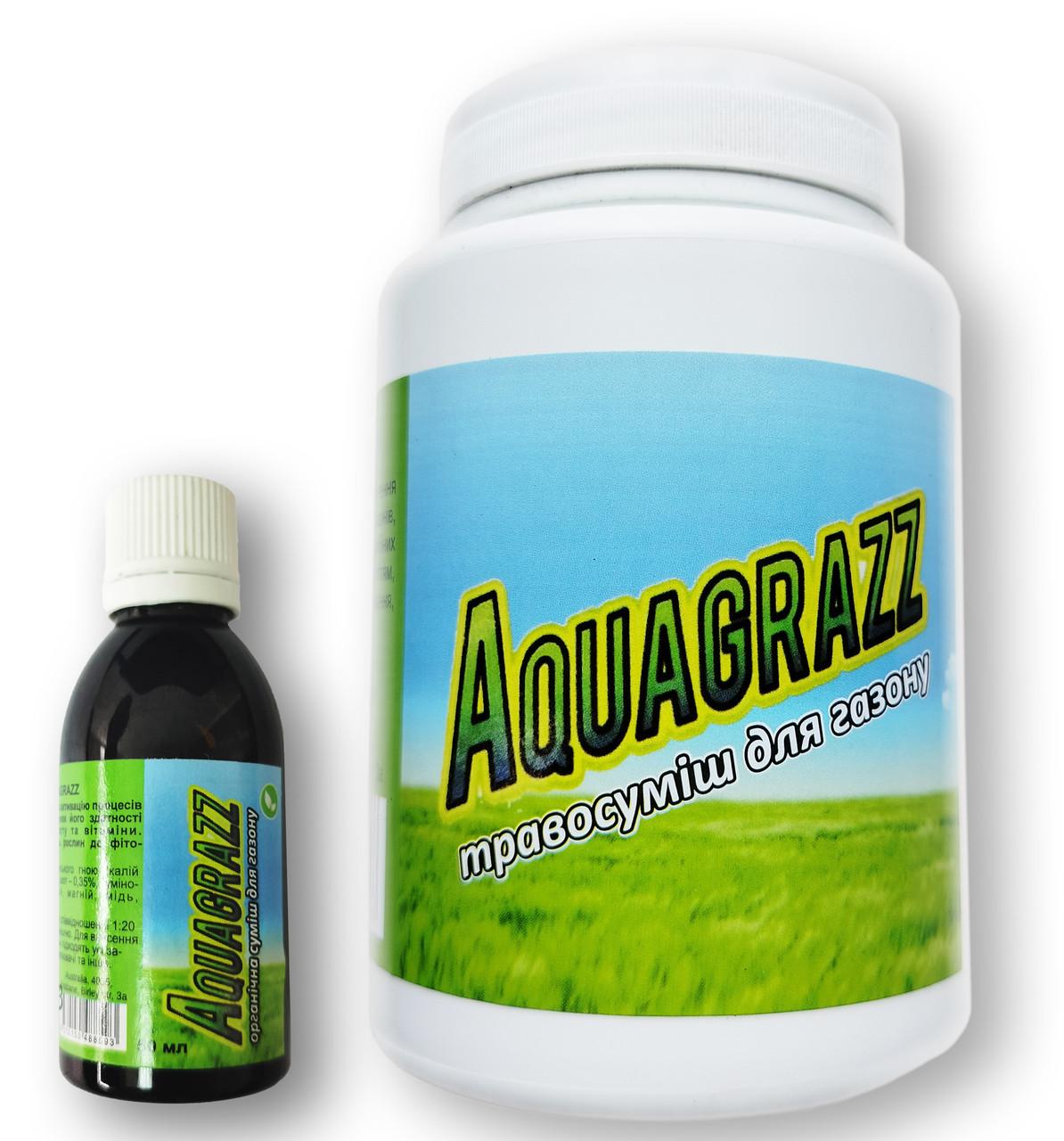Aquagrazz - Рідкий газон - органічна суміш (Акваграз) + травосуміш для газону (Акваграз), фото 1