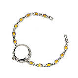 Годинник. Натуральний цитрин і смарагд. Срібло 925., фото 2