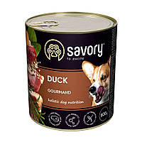 Корм ВЛАЖНЫЙ Savory Gourmand Adult (Duck) Премиум для собак 800 г с уткой