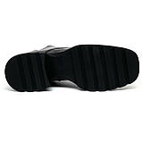 Черевики чорні жіночі шкіряні демісезон на шнурівці KaDar 02-2298987-Б розмір 37, фото 9