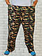 Штаны мужские оптом спортивные камуфляжные большого размера батал теплые зимние трехнитка на флисе р.58 62 66 - фото 2 - id-p2349939645