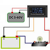 Цифровий багатофункціональний тестер 7 в 1 з OLED-дисплеєм, DC 0...100В, 20А, фото 4
