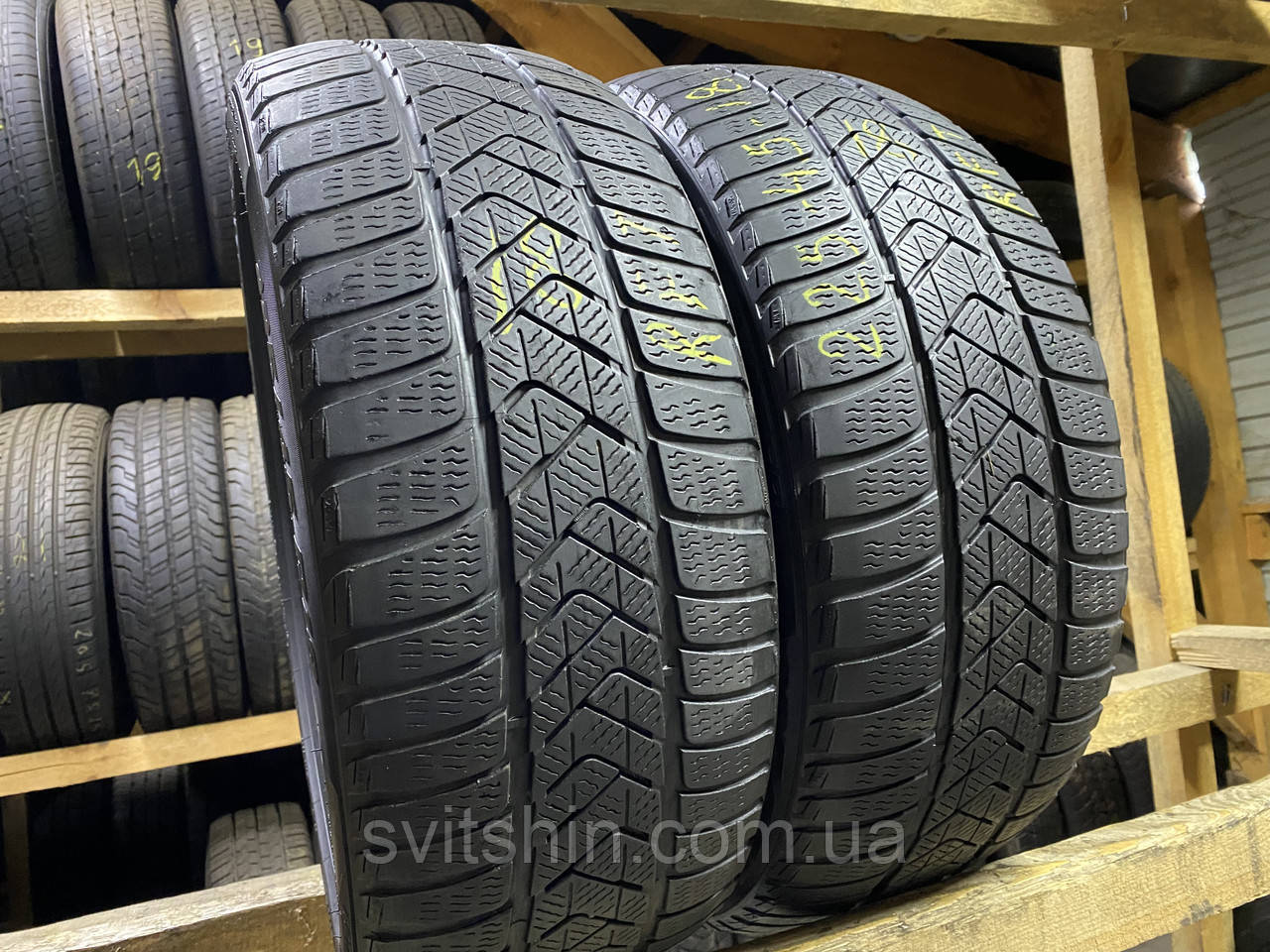 Зимові шини 225/45R18 Pirelli Sozerotto3 RFT 2018рік 2шт, фото 1