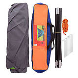 Намет тримісний 2.00 х 2,00 м зелений з тентом, фото 10