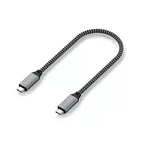 Кабель Satechi USB4 C Cable 100W Space Gray (25 cm) (ST-U4C25M)