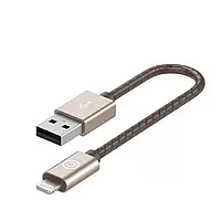 Кабель Lab.C Lightning Leather Cable AL Champagne Gold (0.15 m) (LABC-510-GD)