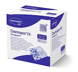 Пов’язка плівкова Cosmopor® I.V. Transparent для фіксації внутрішньовенних канюль 6см х 5см 1шт
