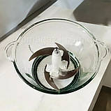 Потужний стаціонарний подрібнювач Rainberg 1300 Вт, швидкий подрібнювач блендер з 2 швидкостями і чашею на 2 л, фото 6