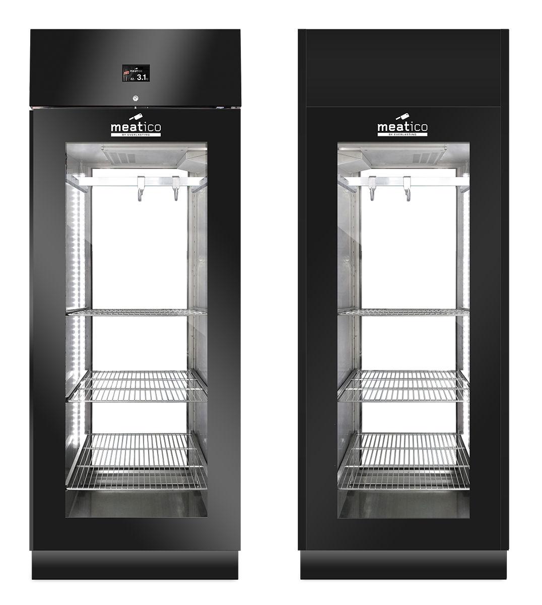 Шафа холодильна Meatico AC9608 STG GREEN MEAT 700 BLACK PANORAMA