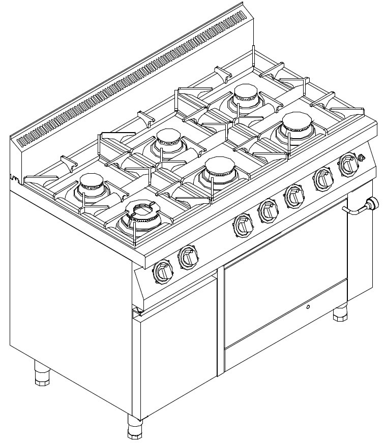 Плита газова Kogast PST67/1-O