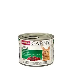ТЕРМІН 11.2024 Вологий корм для котів Animonda Carny Adult Beef + Venison with Cowberries | 200 г (яловичина оленина та