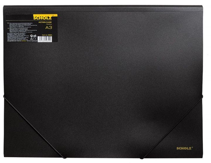 Папка на гумці А3 5064 SOZ чорна PP 550мкн (24), фото 1