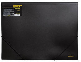 Папка на гумці А3 5064 SOZ чорна PP 550мкн (24)