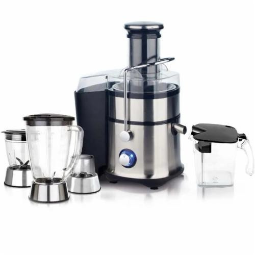 Соковитискач Irvings IFPE41SS (1500 Вт, 1,5 л, подрібнювач, блендер, кавомолка, потужний), фото 1