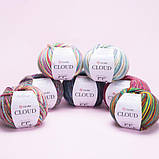 YarnArt CLOUD (Ярнарт Клоуд) № 9202 (Пряжа напіввовна, нитки для в'язання), фото 4