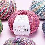 YarnArt CLOUD (Ярнарт Клоуд) № 9202 (Пряжа напіввовна, нитки для в'язання), фото 5