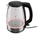 Скляний електрочайник з різнобарвною підсвіткою SilverCrest SWGF 3000 C1 (STRIX, 1.7 л, 3000 Вт, Німеччина), фото 5