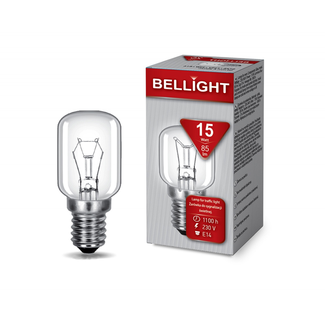 Лампа РП, 15W, E-14 (для холодильника), BELLIGHT, Арт.56884