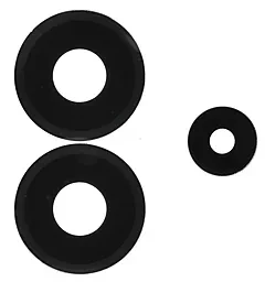 Скло камери для Xiaomi Redmi Note 13 Pro 4G, Poco M6 Pro чорне (комплект 3 шт.), фото 1