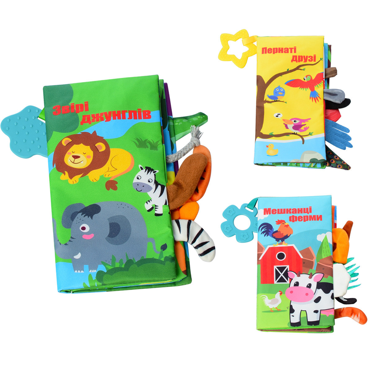 М'яка розвиваюча книжка LimoToy в асортименті арт. HB 0016 ABC, фото 1