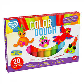 Набір для ліплення з тістом 20 stick Color Dough TM Lovin