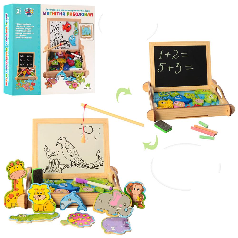 Мольберт дитячий Tree Toys 2в1 магнітний MD 2139