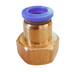 Фітинг цанговий 10 мм із внутрішнім різьбленням 1/2" дюйма