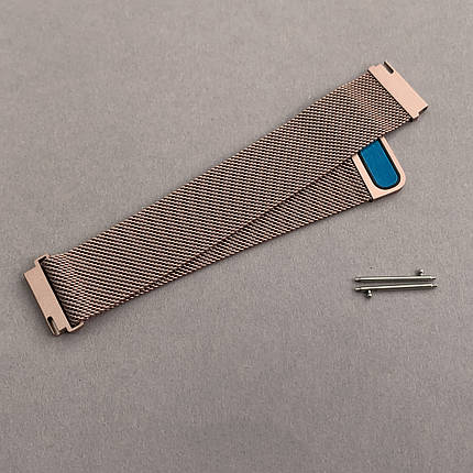 Ремінець металевий 20 мм для Xiaomi Amazfit GTS 2 mini міланська петля для амазфіт гтс 2 міні рожевий o7g, фото 3