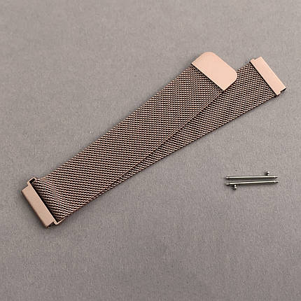 Ремінець металевий 20 мм для Xiaomi Amazfit GTS 2 mini міланська петля для амазфіт гтс 2 міні рожевий o7g, фото 1