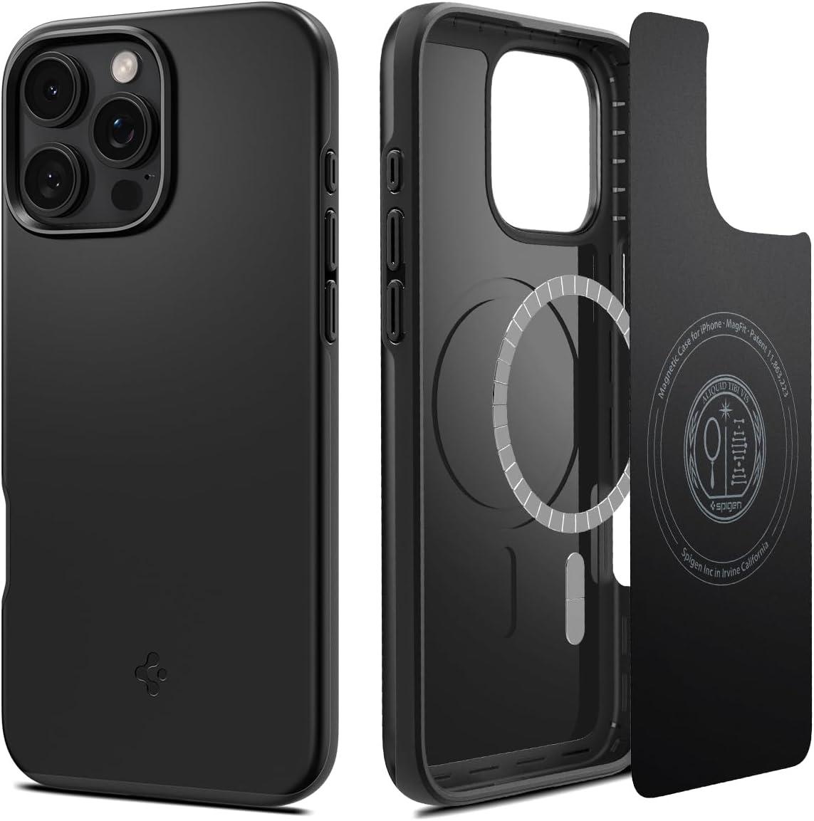 Чохол Spigen для iPhone 16 Pro Max - Thin Fit MagFit, Black (ACS07978)