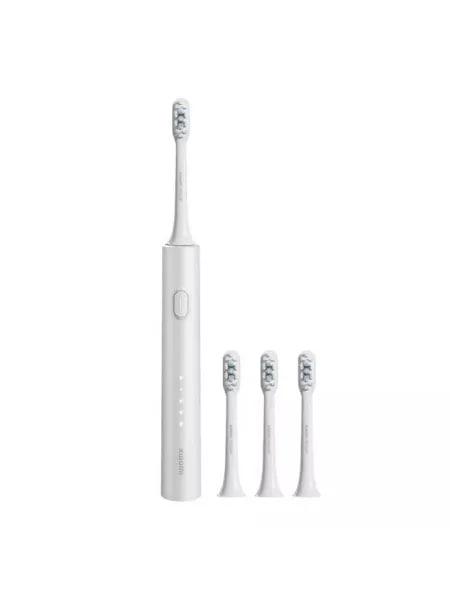 Електрична зубна щітка Xiaomi Electric Toothbrush T302 з захистом IPX8, 4 робочі режими + 4 насадки l Сріблясто-сірий