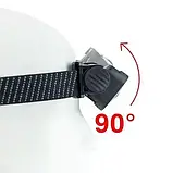 Ліхтар налобний K372-2COB, біле + фарбоване світло, акумулятор, датчик руху, фото 2