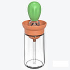 Скляний диспенсер для олії з пензликом, 180мл / Кухонний дозатор для олії / Ємність для олії та оцту, фото 6