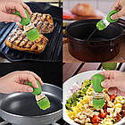 Скляний диспенсер для олії з пензликом, 180мл / Кухонний дозатор для олії / Ємність для олії та оцту, фото 5