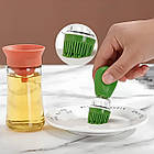 Скляний диспенсер для олії з пензликом, 180мл / Кухонний дозатор для олії / Ємність для олії та оцту, фото 9