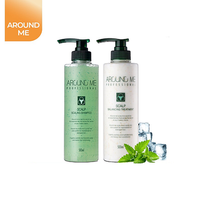 Набір для догляду за волоссям шампунь + кондиціонер Welcos Around Me Scalp Scaling 500 мл