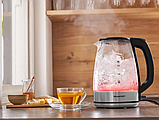 Скляний електрочайник з різнобарвною підсвіткою SilverCrest SWGF 3000 C1 (STRIX, 1.7 л, 3000 Вт, Німеччина), фото 10