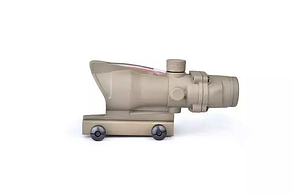 Приціл коліматорний ACOG (з оптичним волокном) — tan [AIM-O] (для страйкболу)